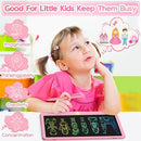 Hockvill LCD Writing Tablet for Kids 12 Inch, Toys for Boys Girls Drawing Pad for 3 4 5 6 7 Year Old Kids Toys, Toddler Erasable Doodle Board Travel Essentials, Children’s Day Gift for Kids - Pink by TinyTreasures Baby Boutique