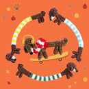ChillFuzz Animal Crochet Kit Beginner Crochet Kit for Adults and Kids with Yarn Hook and Instructions Perfect Handmade Gift for Pet Lovers Dachshund by TinyTreasures Baby Boutique