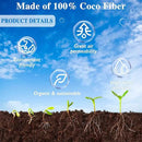 ZeeDix Organic Coco Coir Pellets Potting Soil, 200pcs 30mm Compressed Coconut Fiber Seed Starter Soil Pellets, Coco Peat Soil Discs for Indoor Outdoor Plants, Herbs, Houseplants, Flowers, Vegetables by GreenHaven Gardens