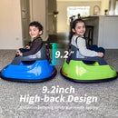 Baby Bumper Car, 6V Electric Kids Bumper Car for Toddlers with Remote Control, Bluetooth - Green by TinyTreasures Baby Boutique