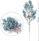 Sggvecsy 15 Pcs Babys Breath Artificial Flowers Gypsophila Bouquets Bulk Real Touch Fake Silk Flowers for Home DIY Floral Arrangement Table Centerpiece Fall Thanksgiving Autumn Decoration (Fall Blue) by CozyNest Decor