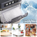 Nugget Ice Maker Countertop with 0.8Gal Removable Tank for Chewable Ice, 41Lbs/24H, One-Touch Fast Ice in 6 Mins, Self-Cleaning & Ultra Quiet for Home, Office, Party by CozyNest Decor