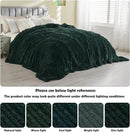 GONAAP Fuzzy Faux Fur Throw Blanket Queen Size Forest Green Super Soft Cozy Plush Fuzzy Shaggy Blanket for Couch Sofa Bed (Forest Green, Queen(90"x90")) by CozyNest Decor