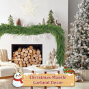 9 Ft Real Touch Christmas Garland Indoor with Pine Cone,Thick and Lush，Soft Bendable Mantle Garland Christmas, Lifelike Cedar Garland, Christmas Garland for Mantle,Indoor Christmas Decorations by CozyNest Decor