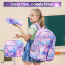 Backpack for Girls 3pcs Set Kids Backpack with Lunch Box Students Kawaii Book Bag for Elementary Primary Middle School Bags - Ita Backpack - Galaxy by TinyTreasures Baby Boutique