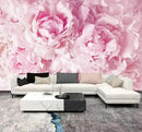 WFBHUA-Pink Floral Wallpaper Mural Peony Flower Wallpaper for Girls Bedroom Wall Murals(Not Peel and Stick) by CozyNest Decor