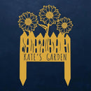 Custom Sunflower Metal Garden Sign with Stakes, Flower Garden Decor, Personalized Family Name Sign, Farmhouse Yard Decorative, Patio Art, Mother's Day Gift, Mom Gift, Housewarming Gift by CozyNest Decor