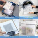 Laundry Bags 4 Pcs Mesh - 12 x 16 Inches, Durable Zipper Mesh Wash Bags for Delicates & Traveling by TinyTreasures Baby Boutique