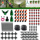 JOPARY 100FT PVC Hose DIY Automatic Flower Waterer Drip Irrigation Kit,Balcony Flower Pot Watering, Smart Watering Drip Irrigation, Irrigation Tubing Hose Adjustable Nozzle Emitters Barbed Fittings by GreenHaven Gardens
