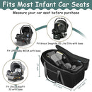 Car Seat Travel Bag Fit Graco SnugRide 35 Lite and Base, Chicco KeyFit 30 and Base, Car seat Bags for Air Travel, Padded Infant Carrier Bag with side pocket and Protective Feet, Extra small Bag by TinyTreasures Baby Boutique