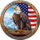 KAAYEE Wooden Puzzles for Adults, 3D Vision Effect Bald Eagle Wooden Jigsaw Puzzle Unique Shape Wood Puzzle Adult, 3D Effect Flat Puzzle Birthday Gifts Family Game (L-13.4 * 13.4in-300pcs) by TinyTreasures Baby Boutique
