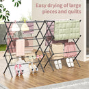 APEXCHASER Clothes Drying Rack, 3-Tier Laundry Drying Rack for Clothes, Expandable Metal Clothing Dryer, Collapsible Towel Rack, Air Drying Rack, Black by TinyTreasures Baby Boutique