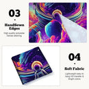 BVBOX Astronaut Space Blacklight Tapestry 79"x59", UV Reactive Astronaut Universe Planet Glow in Dark Tapestries, Black Light Neon Upright Poster Wall Hanging Backdrop Decor for Bedroom Living Room by CozyNest Decor