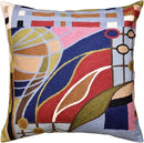 Hundertwasser Modern Pillow Cover Contemporary Pillowcase Accent Outdoor Pillows Abstract Couch Cushion Farmhouse Throw Pillows | Mid Century Chair Cushions | Handmade Wool Size 18x18 by CozyNest Decor