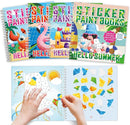 4Pcs Summer Paint by Sticker Books for Kids Ages 4-8 Hello Summer Sticker by Number Books Activity Book for Kids Age 3-5 Puzzle Book Craft Art Toddler Gift with Crab Flamingo Sand Castle 32 Pictures by TinyTreasures Baby Boutique