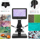 JL246P 3 Lens 7'' LCD Digital Microscope 1000X, Biological Microscope with Prepared Slides for Adults and Kids,12MP for Coin Microscope Full Coin View, 32G Card, Multiple Lights by TinyTreasures Baby Boutique