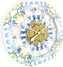 The Gears Clock Wall Clock Italy Collection with Moving Gears (Ravello, 36 inch Round) by CozyNest Decor
