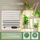62" Tall Plant Stand with Grow Light Indoor, 7 Tiered White Plant Shelf for Indoor Plants, Curved Corner Flower Stand Display Rack Holder for Living Room, Patio, Balcony Decor by GreenHaven Gardens
