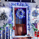 JMEXSUSS 500 LED Blue and White String Lights Outdoor, 173ft 8 Modes LED Christmas Lights Indoor, Waterproof Christmas Twinkle Lights for Tree Holiday Decorations by GreenHaven Gardens