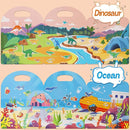 4 Sets Sticker Books for Toddlers 2-4 Years, 122 Pcs Puffy Stickers for Kids, 3D Sticker Books for Toddlers 1-3, Toddler Airplane Travel Essentials for Kids by TinyTreasures Baby Boutique