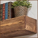 Handmade Fireplace Mantel Shelf 60", Extra Wide Rustic Wood Mantles for Over Fireplace, Wall Mounted Floating Mantel Shelves for Living Room Decor (Dark Rustic, 60Lx6Hx8D inches) by CozyNest Decor