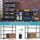 5-Shelf Storage Shelves,Wire Shelving Heavy Duty Metal Storage Shelving Unit Adjustable Garage Shelving Rack Pantry Kitchen (Black, 5 Tier,17.7" D x 47.2" W x 76.7" H) by CozyNest Decor