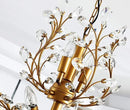 Ganeed Crystal Chandeliers,Vintage Pendant Lighting Crystal Chandelier Lighting Fixtures with 8 Lights,Ceiling Light Fixture for Living Room Bedroom Restaurant Porch Hallway (Gold) by CozyNest Decor