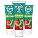 Tom's of Maine ADA Approved Fluoride Kids Toothpaste, Natural Toothpaste, Dye Free, No Artificial Preservatives, Silly Strawberry, 5.1 oz. 3-Pack (Packaging May Vary) by CozyNest Decor