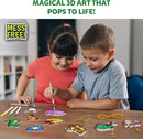 Skillmatics 3D Art Kit - Aqua Puffs Animals, Mess-Free Paint by Number Craft for Kids, DIY Color & Inflate Activity, Travel & Creative Gift for Girls & Boys Ages 4, 5, 6, 7, 8, 9, 10 by TinyTreasures Baby Boutique