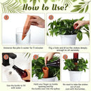 6 Sets Plant Watering Devices Include Terracotta Self Watering Spikes and 26 oz Plastic Bottles Slow Release Vacation Insert Automatic Plant Watered Device by GreenHaven Gardens