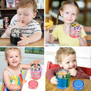 10oz Soup Thermo for Hot Food Kids,Lunch Thermo Kids Food Jar with Spoon Hot Insulated Food Containers,Leak Proof Stainless Steel Wide Mouth Lunch Food Thermo Jar for School(Pink-Unique Horse) by TinyTreasures Baby Boutique