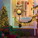 Go2garden Solar Lights Outdoor Owl Garden Gifts Women Metal Stakes Lights for Lawn Ornaments, Yard Art, Pathway, Patio Decorations,Birthday Mothers' Day Gift for Mom Dad Grandma (Bronze) by GreenHaven Gardens