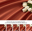 MIULEE Back Tab Burnt Orange Blackout Curtains 120 Inch Long 2 Panels Set for Living Room Bedroom Privacy, Fall Terracotta Rod Pocket/Pinch Pleated Extra Long Room Darkening Light Blocking Drapes by TinyTreasures Baby Boutique