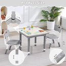 Kids Table and 2 Chairs Set, Height Adjustable (17.7"-26.1") Toddler Table and Chair Set, Multi-Activity Table with Graffiti Desktop, Children’s Table and Chairs for Classroom, Home & Daycare by CozyNest Decor