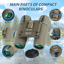 PISEZ 30X60 Compact Binoculars for Adults and Kids，Lightweight Foldable Easy Focus Small Binoculars for Bird Watching Hunting Concert Traveling Theater Opera Sightseeing by TinyTreasures Baby Boutique