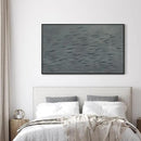 SIGNWIN 36"x60" Extra Large Framed Wall Art Gray School of Fish Minimalist Ocean-Inspired Marine Life Illustration for Home Living Room Bedroom Decor (Frame Assembly Required) by CozyNest Decor