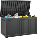 180 Gallon Outdoor Storage Box, Deck Box Resin Waterproof and UV Resistant Lightweight Deck Box for Garden Tools, Pool Supplies Organization by CozyNest Decor