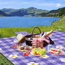 Extra Large Picnic Blanket Waterproof,80"x 80"Foldable Machine Washable Beach Blanket,Outdoor Blanket for 6-8 Adults,Suitable for Indoor Crawling,Park Beach,Camping,Hiking,Family Travel(Purple) by TinyTreasures Baby Boutique