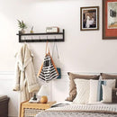 AMBIRD Wall Hooks with Shelf Entryway Hanging Wood Coat Hooks with Shelf Wall-Mounted Coat Hook Rack with 5 Dual Hooks for Bathroom, Living Room, Bedroom (Stylish) by CozyNest Decor