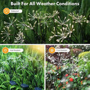 Solar Garden Light 4 Pack Twinkling Solar Firework Lights with 2 Modes 240LED, Solar-Powered Outdoor Waterproof for Outside Yard Pathway Garden Decor, Gardening Gifts for Women Mothers Day, Warm by GreenHaven Gardens