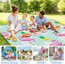 Extra Large Picnic Blanket Waterproof,80"x 80"Foldable Machine Washable Beach Blankets,Outdoor Blanket for 6-8 Adults,Picnic Mat Suitable for Indoor Crawling,Park Beach,Camping,Hiking,Travel（Flamingo） by TinyTreasures Baby Boutique