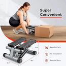Sunny Health & Fitness Mini Stepper for Exercise at Home, Stair Step Workout Machine with Resistance Band and Over 300lb Weight Capacity, Optional Twist Motion and Free SunnyFit App Connection by CozyNest Decor