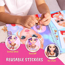 Sticker Stylish Dress up Jewelry. Sticker Activity Book for Kids. Learn Girls Fashion Design with Stickers and Guides for Kids 5 and up with 250+ Reusable Stickers. Gift for Girls by TinyTreasures Baby Boutique
