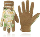 HLDD HANDLANDY Work Gloves for Women and Ladies, Leather Gardening Gloves Flexible Mechanic Working Gloves by GreenHaven Gardens