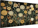 SIGNWIN 46"x72" Extra Large Framed Wall Art Whimsical Dandelion Field in Yellow and Green, Playful Botanical Print for Home Living Room Bedroom Decor (Frame Assembly Required) by CozyNest Decor