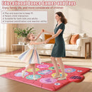 Dance Mat Toy for 3-12 Year Old Girls, Dancing Music Game Birthday for Kids, PlaymatScreen-Free Pink Dance Pad, Premium Speaker with Built-in Adjustable Volume Music, Perfect Christmas Birthday Gift by TinyTreasures Baby Boutique