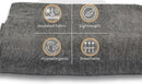 Alpaca Wool Throw Blanket | Warm, Ultra-Soft, Breathable, Non-Itchy Blanket-Throw | Hypoallergenic and Beautiful Fabric (Gray) by CozyNest Decor