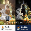 GIGALUMI Solar Garden Decor Watering Elephant Statues Outdoor, Birthday Gifts for Women Mom Grandma Senior Elder, Elephant Ornament for Balcony, Garden, Patio, Yard, Lawn (Twinkling Lights Only) by GreenHaven Gardens