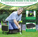 10.8” Wide Garden Kneeler and Seat, Heavy Duty Foldable Gardening Stool with Tool Belt Pouch, Included Thickened Kneeling Pad, Portable Gardening Bench Chair for Seniors & Parents by GreenHaven Gardens