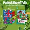 2 PCS High Contrast Crinkle Baby Books 0-6 Months Interactive Sensory Baby Toys 9-12 Month Montessori Activities Touch Feel Infant Book 0-3-6 Month Car Seat Travel Essentials Newborn Development Gift by TinyTreasures Baby Boutique